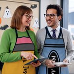 Personalized Funny Crayon Ruler Design Adjustable Apron with Text Appreciation Birthday Gift for Teacher