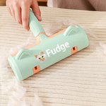 Personalized Cat Ear Pet Hair Remover with Reusable Lint Roller Text and Photo Daily Use Anniversary Gift for Dog Cat Pet Owners