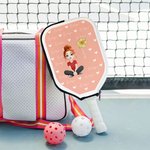 Funda protectora con cremallera para pala de pádel con nombre y clip para colgar regalo de cumpleaños para los amantes del pádel