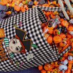 Personalizada de dibujos animados de Halloween Caramelo cesta con el nombre de la fiesta Favor Halloween Regalo para Niños Niñas