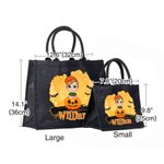Personalized Halloween Bat Cartoon Character Large Capacity Tote Bag with Name Halloween Party Gift for Kids