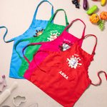 Grembiule personalizzato per bambini con nome cappello da chef regolabile e disegno animale carino regalo ideale per compleanni e attività creative