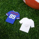 Personalized Football Jersey Bag Charm Button with Name and Number Accessory for Bogg Game Team Birthday Gift for Sports Lovers