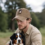 Personalized Embroidered 1-3 Pet Photos 100% Cotton Baseball Cap with Name Birthday Holiday Gift for Dog Dad Mom Pet Lover