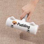 Personalized Cat Ear Pet Hair Remover with Reusable Lint Roller Text and Photo Daily Use Anniversary Gift for Dog Cat Pet Owners