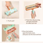 Personalized Cat Ear Pet Hair Remover with Reusable Lint Roller Text and Photo Daily Use Anniversary Gift for Dog Cat Pet Owners