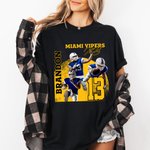 Personalized American Football Photo Collage 100% Cotton T-shirt with Name and Number Game Day Club Gift for Football Players