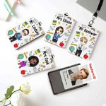 Porte carte d'identité en cuir PU avec lanière et texte Cadeau d'appréciation de la journée de l'enseignant pour l'enseignant