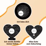 Personalisiertes Herzförmiges Armband Schmuck mit Mikrograviertem Foto und der Liebesprache auf Zirkonia Jahrestag Geburtstag Geschenk für Damen