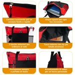 Borsa tote capiente personalizzata con nome e personaggio in stile cartone animato con tasca a rete regalo speciale di ritorno a scuola per insegnanti