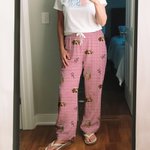 Personalized Face Photo Striped Pajama Pants with Name and pocket Daily Use Party Birthday Gift for Family Pet Owners