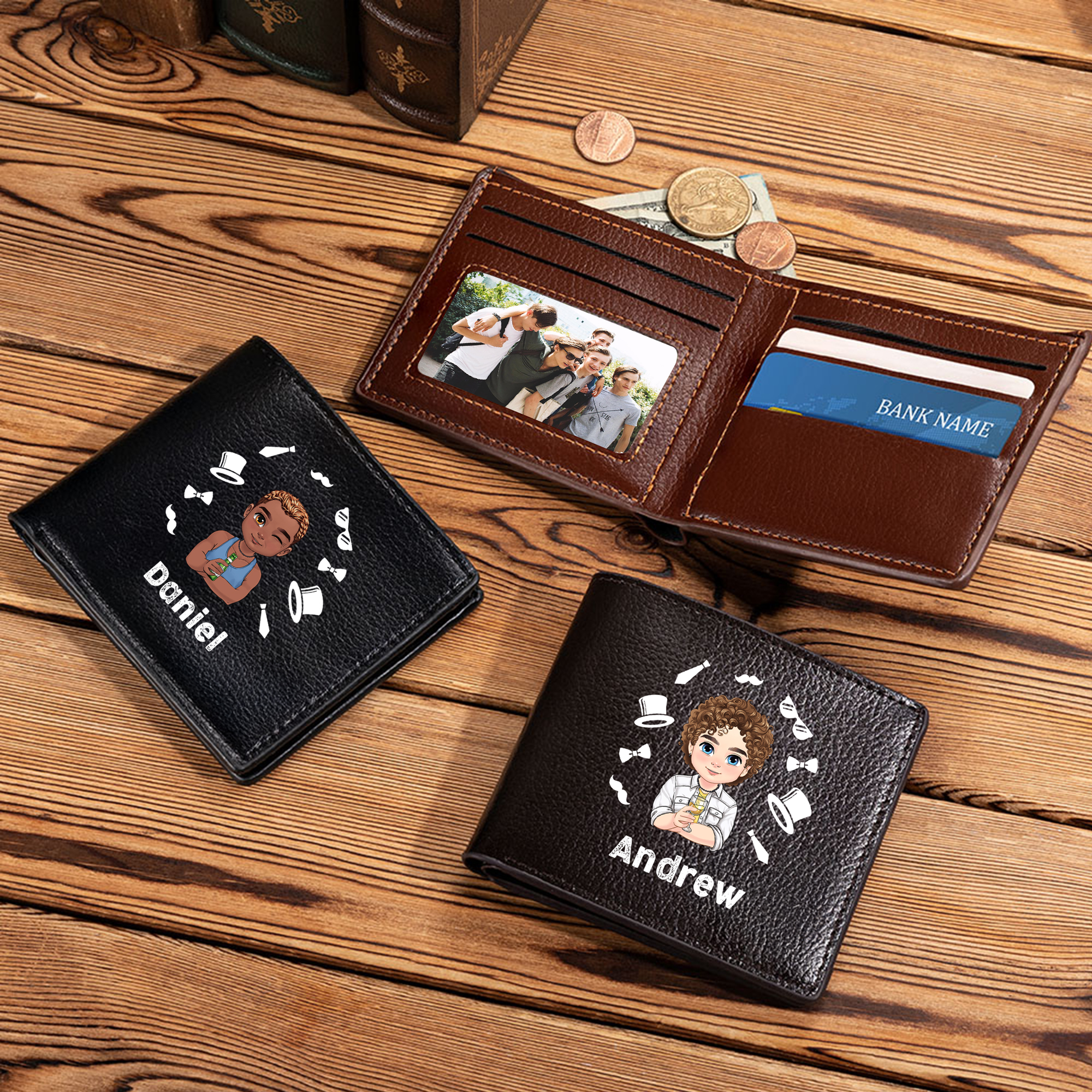 Portafoglio Personalizzato in Pelle. Stampa su Portafoglio Pelle