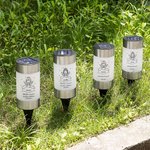 Personlig Angel Baby Solar Garden Light med textnamn och datum Trädgårdsdekor Memorial Sympathy Gift för bortgångna föräldrar