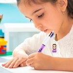 Personalised Cartoon Character Acrylic Charm 4-in-1 Pen with Name School Supply Back to School Appreciation Gift for Teachers Students Bookworms