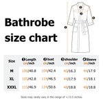 Accappatoio personalizzato con manica a tre quarti, con data ricamata, per luna di miele, anniversario e compleanno per una coppia.