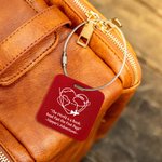 Personalized World Travel Acrylic Luggage Tag with Text Travel Accessories Adventure Gift for Traveler Friend