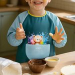 Personalised Cute Animal Foal Koala Waterproof Long Sleeve Kid Apron with Name Cooking Painting Handcraft Activities Essential Birthday Gift for Kids