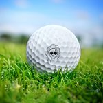 Personalized Comic Style Character  Golf Ball with Name Training Competition Birthday Gift for Golf Player