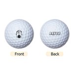 Personalized Comic Style Character  Golf Ball with Name Training Competition Birthday Gift for Golf Player