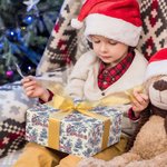 Personalised Toile De Jouy Santa Claus Wrapping Paper with Name Christmas Gift for Family Friends