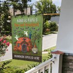 Personalized Halloween Ghost Pumpkin Garden Flag with 1-10 Name and Title Halloween Family Party Gift for Family Children