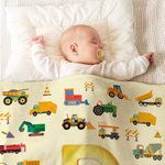 Personalized Dinosaur Fantasy Unicorn Excavator Soft Baby Security Blanket with Dotted Backing and Embroidered Name Baby Shower Birthday Gift for Baby