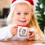 Gepersonaliseerde Bloem Vlinder Maan Cartoon Karakter 12 oz Emaille Mok met Naam Verjaardag Kerstcadeau voor Baby's Jongens Meisjes