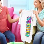 Personalisierte Paisley Doodle Letter 100% Baumwolle weiches Baby Kleid mit Namen Baby Dusche Geburtstag Geschenk für Baby Kleinkind