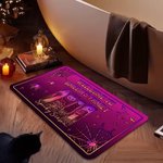 Personalized Welcome to Someone's Family Ghost Black Cat Pumpkin Doormat with Name Home Decoration Halloween Gift for Family Friends