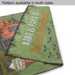 Personalized Halloween Ghost Pumpkin Garden Flag with 1-10 Name and Title Halloween Family Party Gift for Family Children