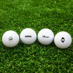 Personalized Comic Style Character  Golf Ball with Name Training Competition Birthday Gift for Golf Player