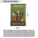 Personalized Halloween Ghost Pumpkin Garden Flag with 1-10 Name and Title Halloween Family Party Gift for Family Children