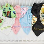 Personalized Dinosaur Fantasy Unicorn Excavator Soft Baby Security Blanket with Dotted Backing and Embroidered Name Baby Shower Birthday Gift for Baby