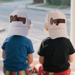Personalized Multicolor Adjustable Baseball Cap with Name Travel Accessory Birthday Gift for Dad Kids