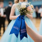 Personalizzato Monogram Bouquet Prom Sash con testo ricamato Bouquet nastro avvolgente Homecoming regalo di nozze per le ragazze laureati