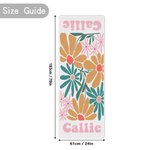 Gepersonaliseerde Zomer Boho Deense Bloemen Anti-slip Yoga Mat met Naam Fitness Sport Accessoires Verjaardag Team Cadeau voor Yoga Liefhebbers