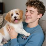 Personalized Embroidered Pet Photo T-shirt Sweatshirt Hoodie with Name Daily Wear Birthday Pet Memorial Gift for Pet Lover Owner