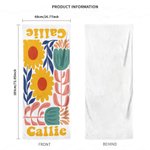 Personalized Floral Super Absorbent Yoga Towel with Name Sports Accessories Holiday Party Birthday Gift for Yoga Lovers Women