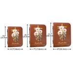 Couverture de livre en cuir PU avec nom et texte Cadeau d'anniversaire pour femmes chrétiennes