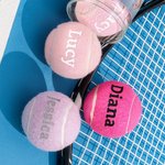 Personalized Multi-colour High Elasticity Tennis Balls with Name Single Can 3 Balls Practice Training Balls Team Sports Gift for Tennis Lovers