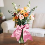 Personalizzato Monogram Bouquet Prom Sash con testo ricamato Bouquet nastro avvolgente Homecoming regalo di nozze per le ragazze laureati