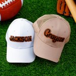 Personalized Multicolor Adjustable Baseball Cap with Name Travel Accessory Birthday Gift for Dad Kids