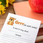 Personalisierte Tiger Schnecke Biene Brag Notizblock mit 40/80 Seiten und Text zurück zu Schule Lehrer Tag Wertschätzung Geschenk für Lehrer