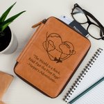 Personalized World Travel Themed Leather Storage Bag with Name and Text Birthday Travel Essentials Gift for Travelers