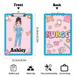 Personalisierte Cartoon-Charakter Medical Tools Hanging Clipboard mit Low-Profile-Clip Graduierung Anerkennung Geschenk für Krankenschwester Arzt Medizinstudent