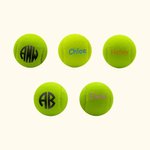 Gepersonaliseerde Tennisballen met Monogram of Naam Set van 3 Tennis Trainingscadeau voor Tennisliefhebbers