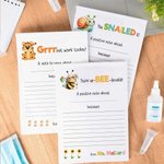 Personalisierte Tiger Schnecke Biene Brag Notizblock mit 40/80 Seiten und Text zurück zu Schule Lehrer Tag Wertschätzung Geschenk für Lehrer