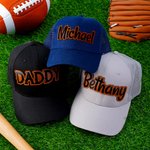 Personalized Multicolor Adjustable Baseball Cap with Name Travel Accessory Birthday Gift for Dad Kids