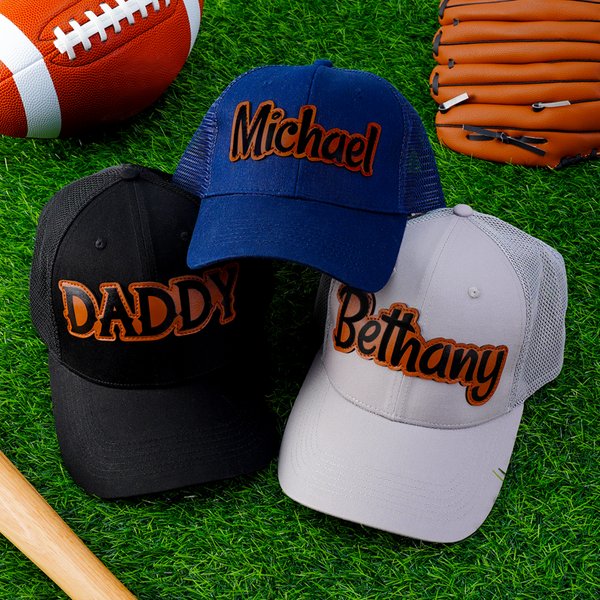 Henkilökohtainen Monivärinen säädettävä Baseball Cap nimi Travel Accessory Syntymäpäivä lahja isälle Lapset
