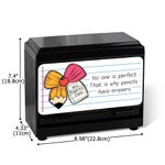 Personalized Teacher Theme Bow Spot Neon Decal Pencil Dispenser with Text Classroom Decor Back to School Appreciation Gift for Teacher Kid